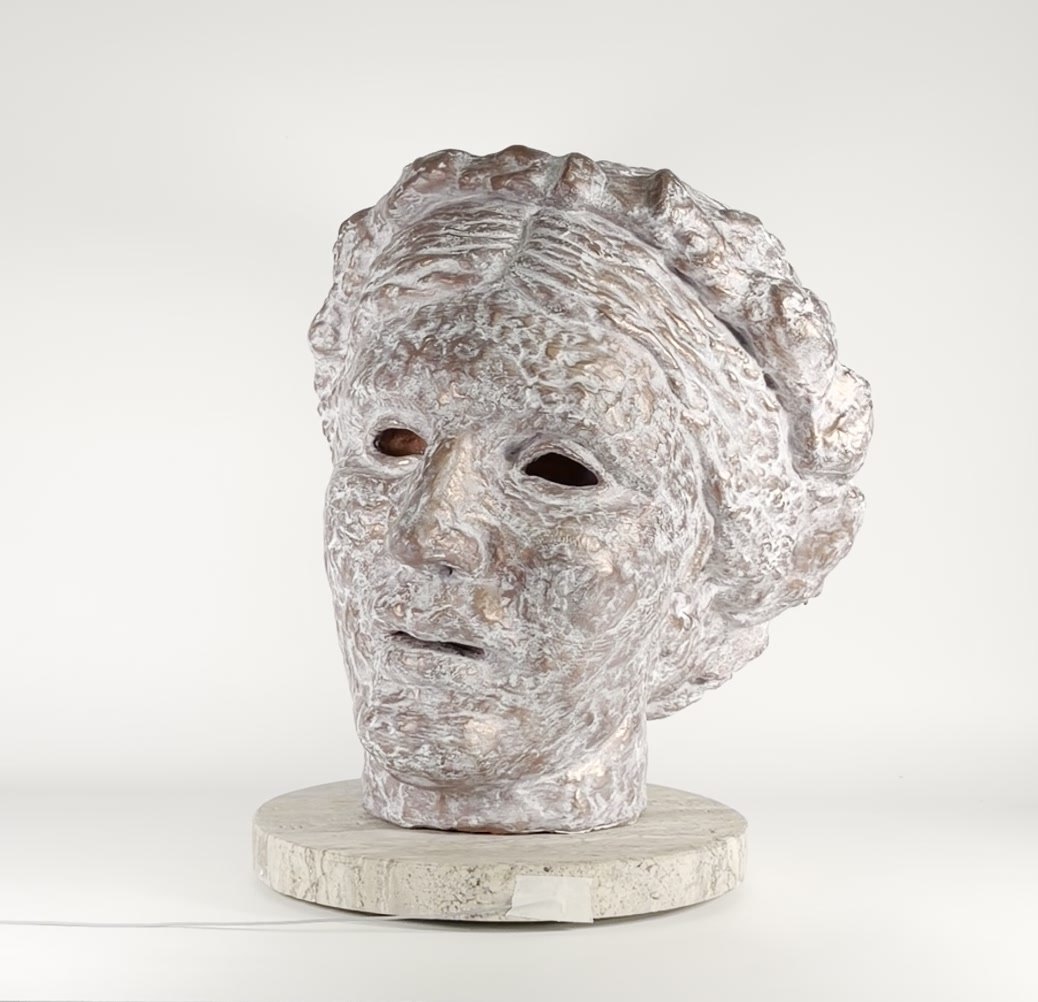 Large Head of Thalia (Gold and Silver)